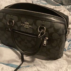 Black on black Coach bag
